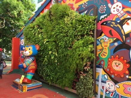 台中彩虹眷村布花園綠牆